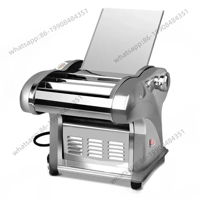 Macchina per Pasta in Acciaio Inox 220V, Piccola Macchina Domestica Completamente Automatica per Fare Pasta e Sfoglie per Ravioli