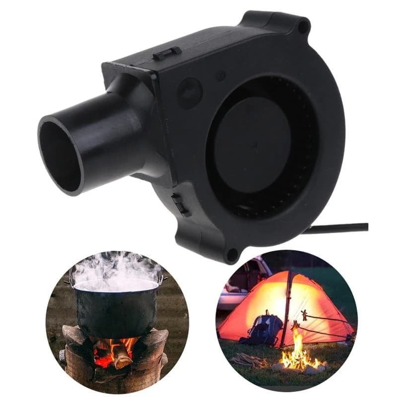 Fan for BBQ Fan PWM 75x75x30mm 12V Metal Fan for Fusion for Outdoor Camping Kitchen