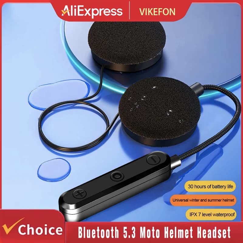 Bluetooth 5.3 Moto Helmet Headset Wireless Handsfree Stereo Earphone Motorcycle Helmet Headphones MP3 Speaker