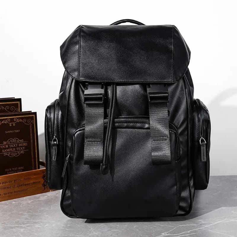 Fashion Backpack Men Luxury Retro Travel Backpacks For Men Flap Hasp Large Capacity Laptop Bags Multiple Pockets Men's Backpack