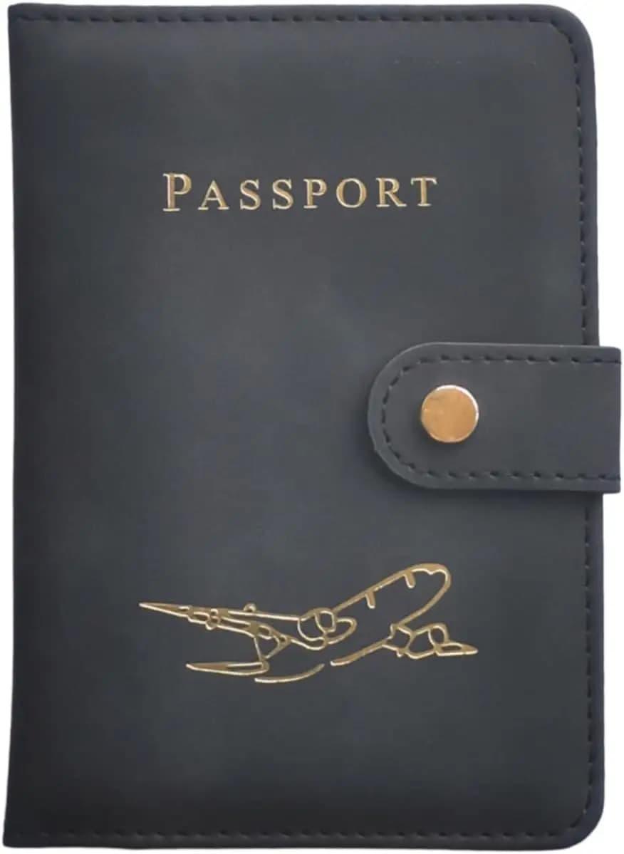 Elegante Porta Passaporto con Protezione RFID e Molteplici Scomparti per Carte, Regalo Ideale per Viaggiatori Frequenti - Design Unisex in Nero
