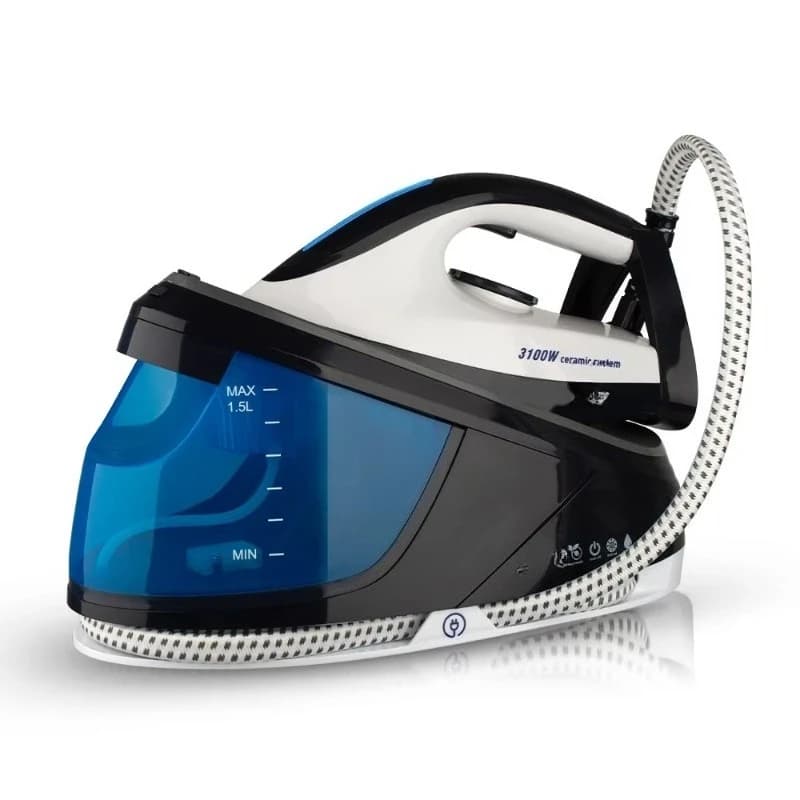 3100W 1.5L ceramic system automatic cleaning and anti-drip function, electric steam iron board washer