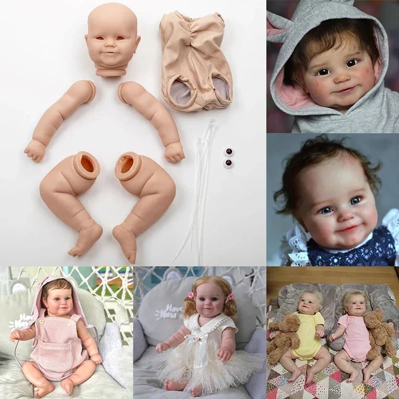 24 Inch Maddie Reborn Doll Kit Popular Unfinished Child Unpainted Doll Parts Toys For Doll Blank Dolls DIY