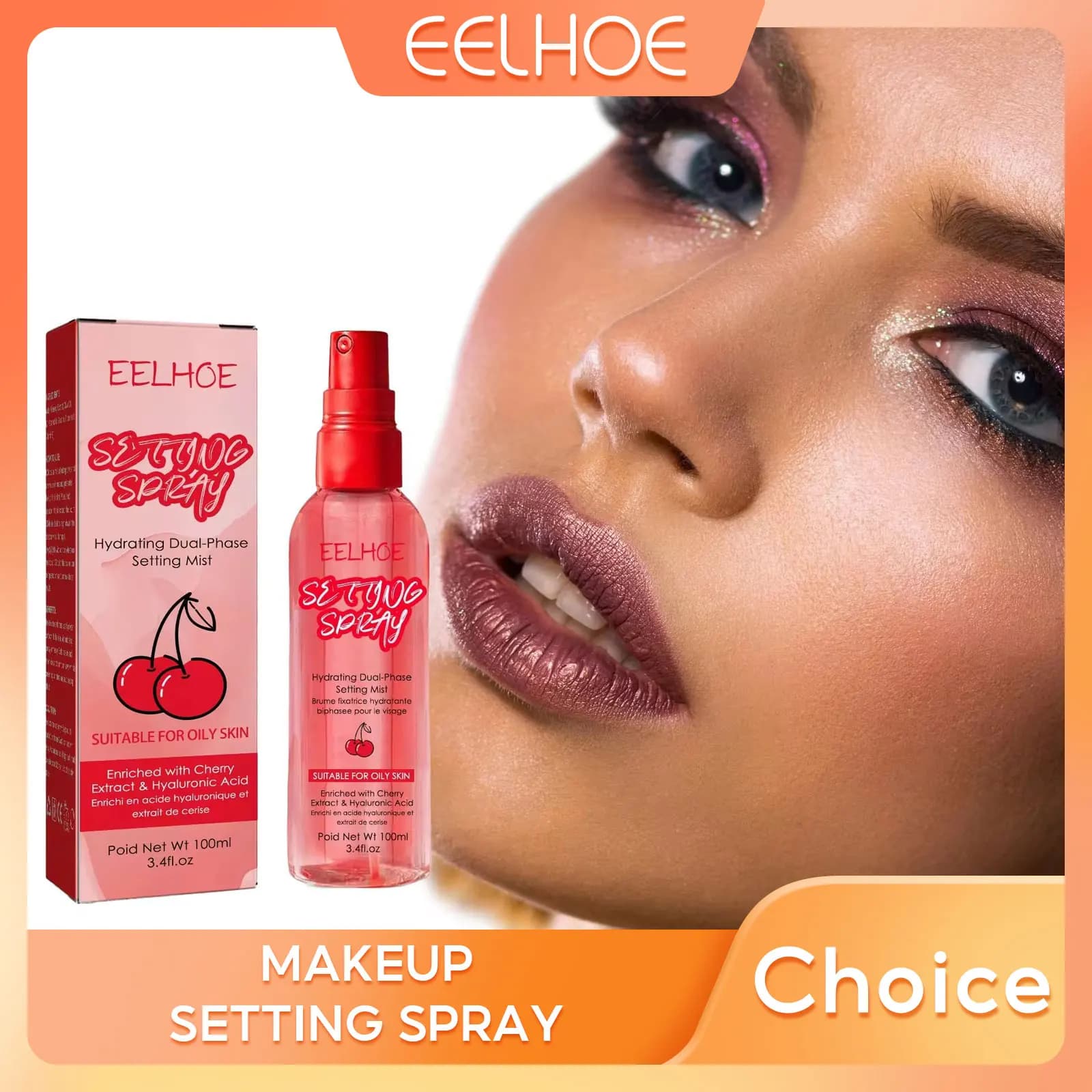 EELHOE Spray fissante idratante fissatore per trucco a lunga durata rinfrescante finitura opaca Spray Spray per il controllo dell'olio Spray per Primer per il viso