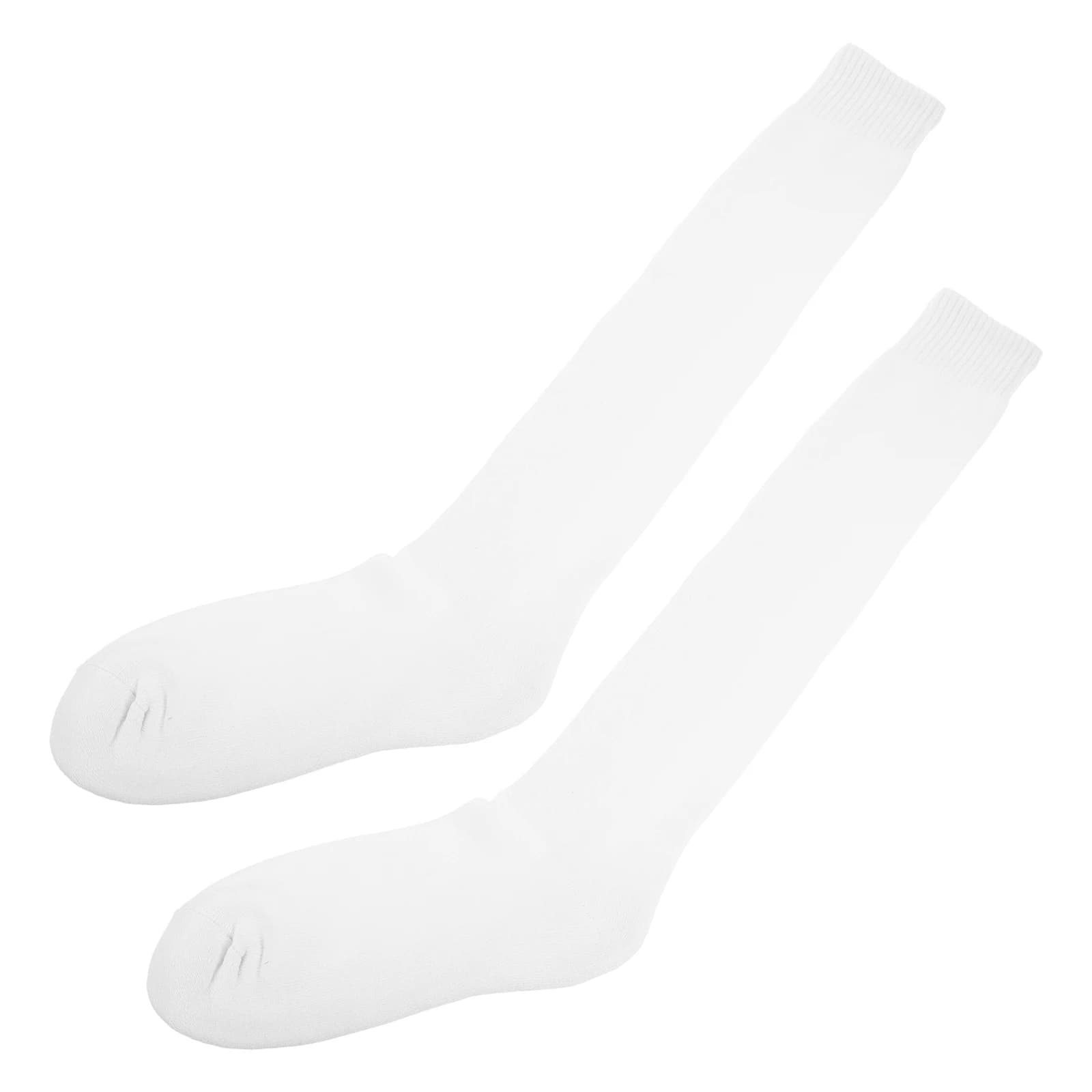 Women's Elastic Long Tube Volleyball Socks Men's Socks Softball Training Socks Kids Competition White Knee Socks Sport