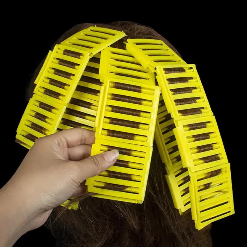 20/36 Pieces Iron Ribbons Universal with Clips, Colored Sticks for Hair curling, Fashion Hair Roller for Volume