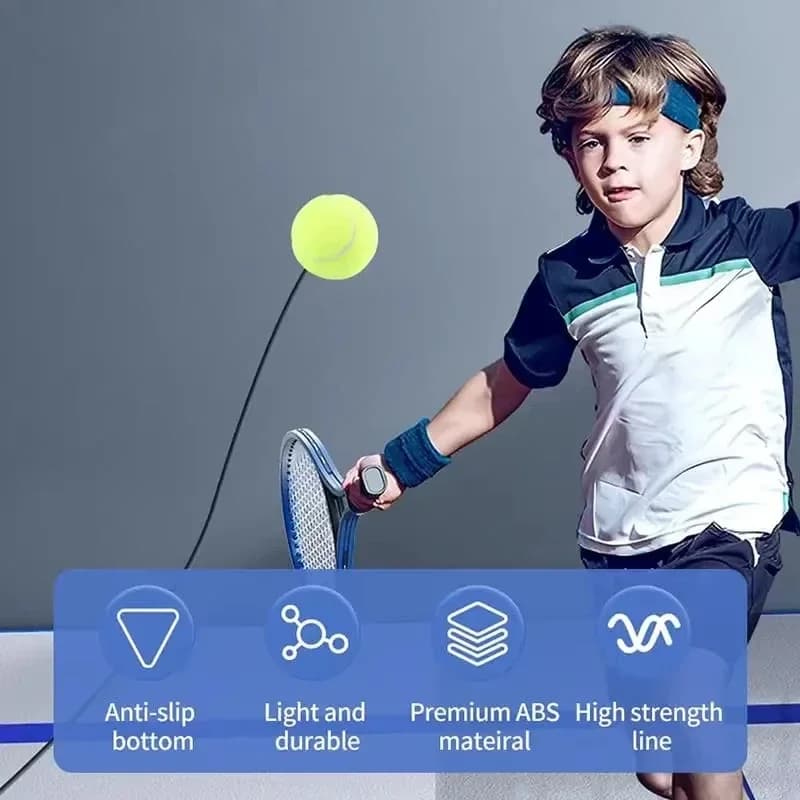 Allenatore di tennis Palla di rimbalzo Esercizio Macchina per l'allenamento del tennis Dispositivo di sparring Accessori per strumenti Allenatore di pratica del tennis