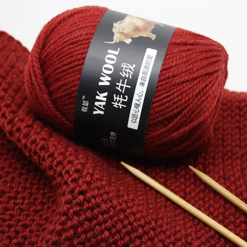 5Pcs yak wool, scarf thread, hat thread, stick needle Australian wool thread, hand-woven medium and thick coat vest wool thread