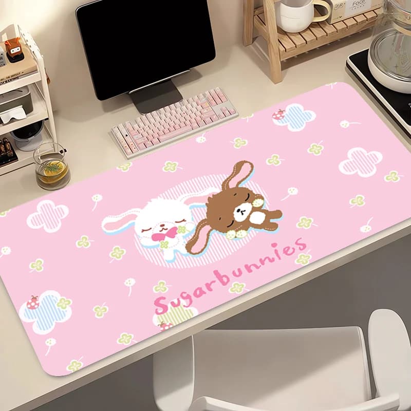 Tappetino per mouse Sugar Bunnie Professional E-sports Gamer Speed XXL Tappetino per tastiera in gomma da gioco Tappetino per mouse per notebook, per il miglior regalo