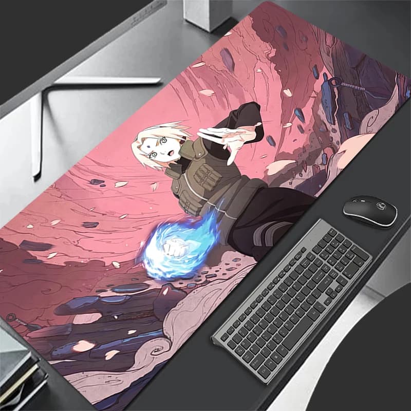 Tappetino per mouse HD in gomma, mini tappetino per tastiera PC, tappetino da scrivania per computer portatile, Naruto Sakura Haruno, accessori per computer da gioco, mousepad