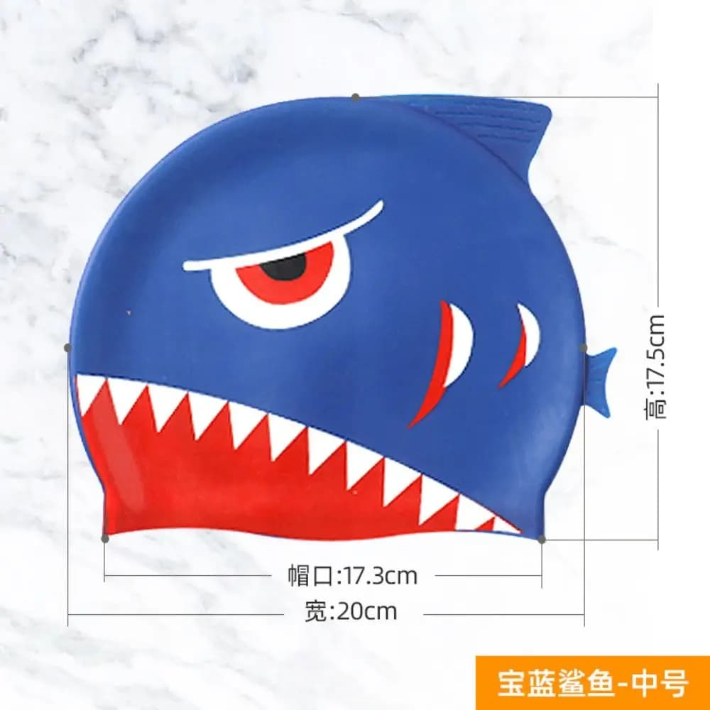Pattern Protect Ears For Long Hair Cartoon Pattern Children Swimming Cap Swimming Cap Swimming Hat Swim Pool Hat Elastic Hat