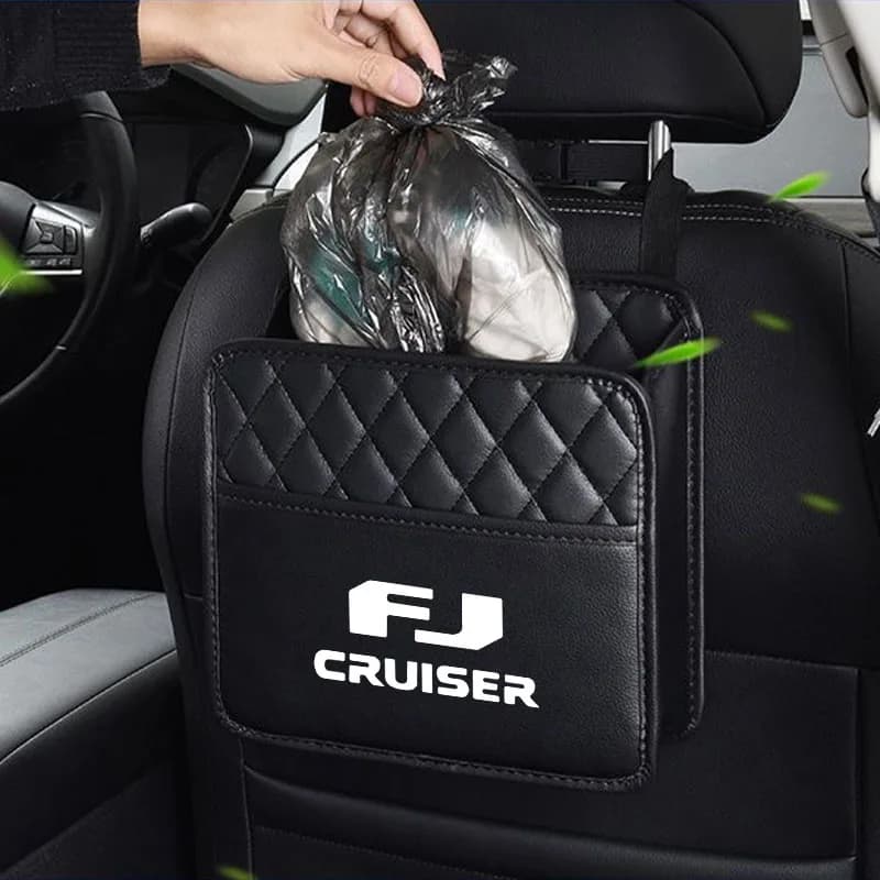 Pattumiera per auto sospesa pieghevole portatile sedile posteriore borsa portaoggetti borsa per immondizia organizzatore per accessori Toyota FJ CRUISER impermeabile