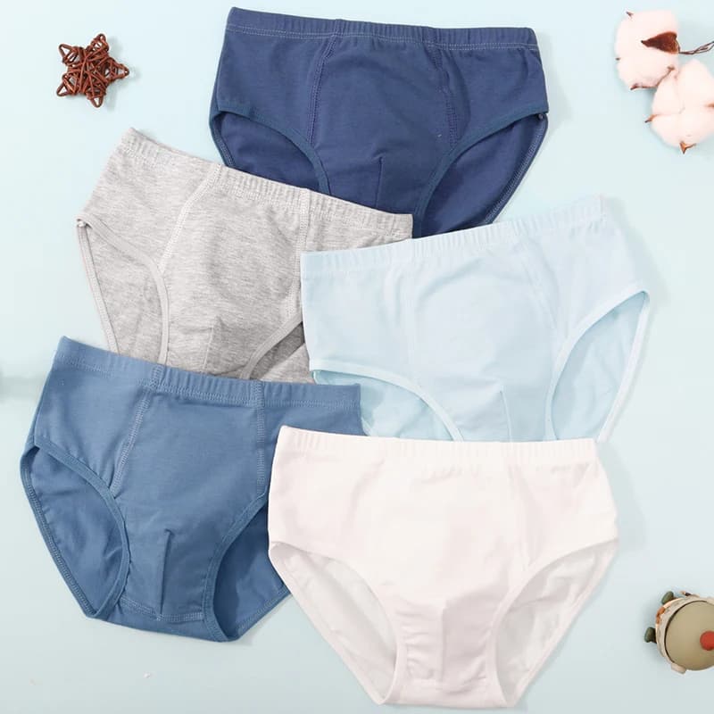 3 pezzi slip in puro cotone boxer per ragazzi tinta unita boxer per bambini biancheria intima traspirante per bambini mutandine morbide mutandine comode per adolescenti
