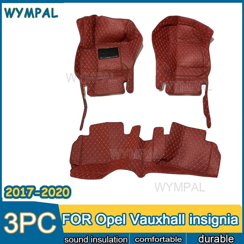 Custom Car Floor Mats For Opel Vauxhall insignia 2017 2018 2019 2020 Leather Rugs Auto Interior Accessories Car Styling