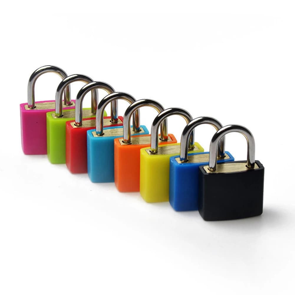 8 pezzi mini lucchetto in lega di zinco colorato da viaggio antifurto custodia in plastica cassetto bagagli lucchetto per dormitorio scolastico palestra armadietto