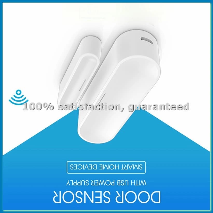 Sensore per Porte e Finestre Tuya Smart WiFi, Rilevatore Wireless per Casa Intelligente, Allarme Remoto USB con App - ABWO