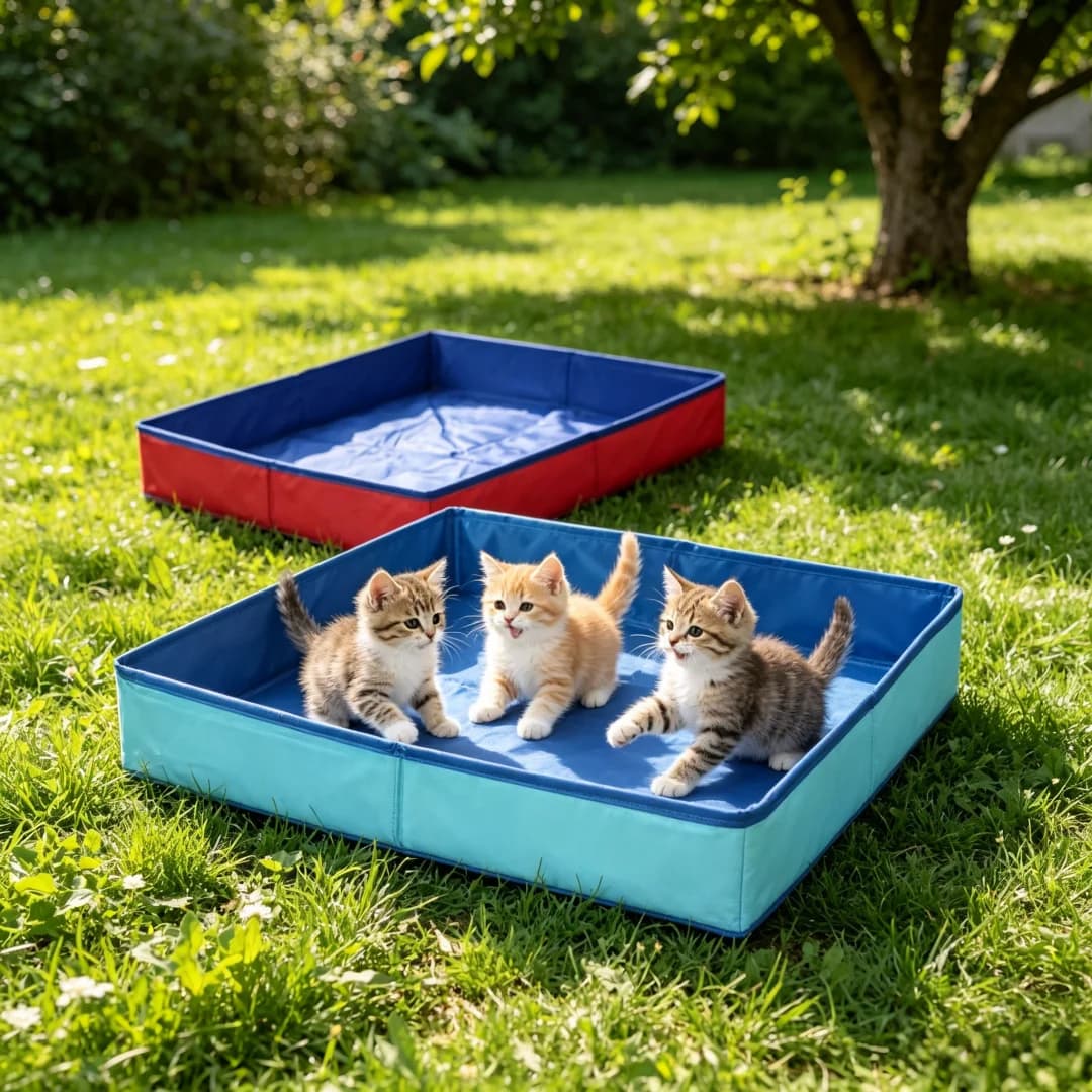 Piscina per animali domestici, piscina pieghevole da esterno, vasca per la pulizia di cani e gatti, vasca da bagno per adulti, gioco da esterno per il sabbia