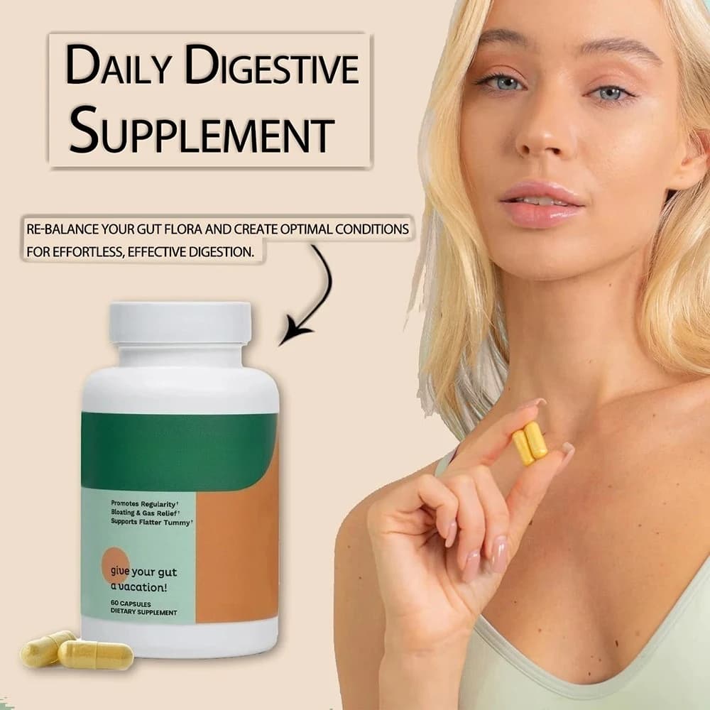 Integratore per la Salute Intestinale e la Pulizia del Colon - Sollievo da Gas e Gonfiore, Ripara l'Intestino Perforato con Magnesio, Berberina, Vitamina D