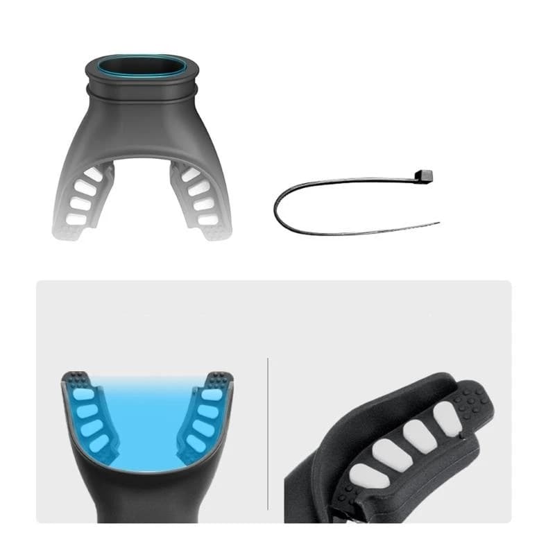 Mouth regulator for scuba diving Q39E Universal silicone mouthpiece