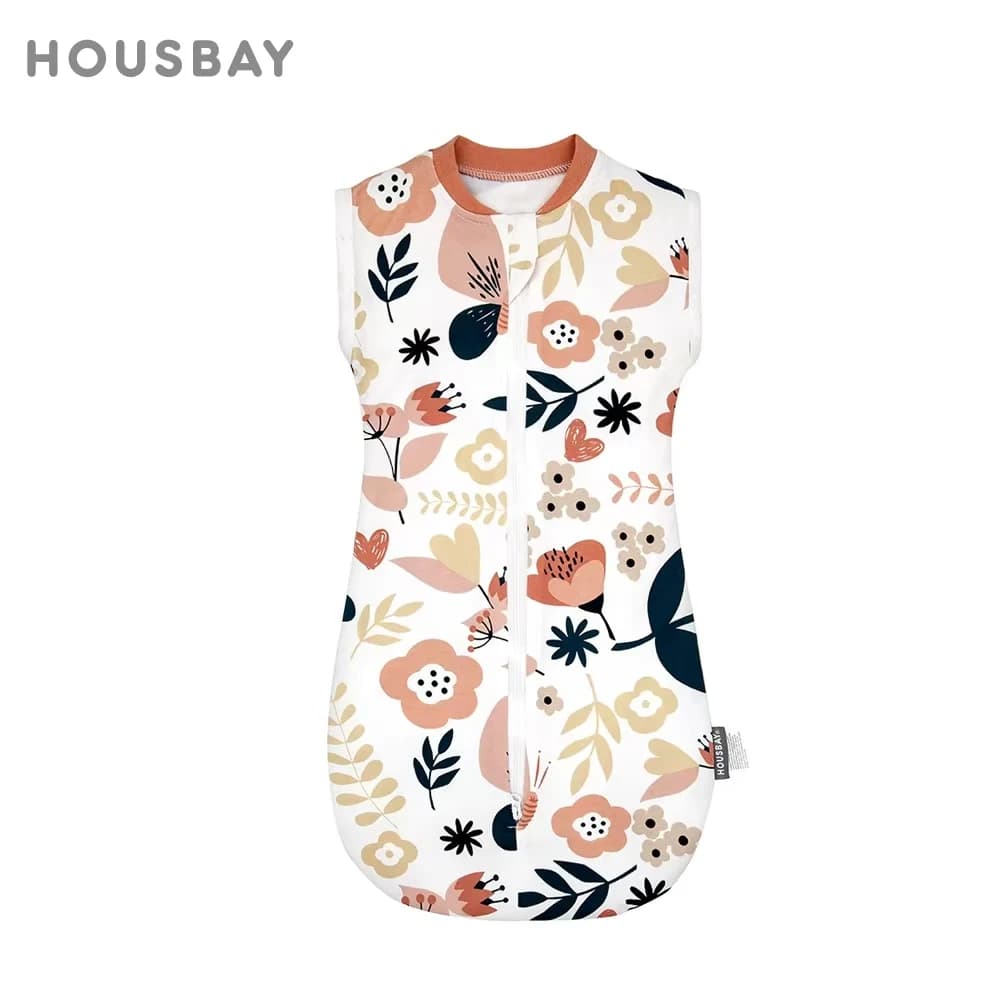 Sleeveless knit shank for newborn Anti-Startle spring and summer in pure cotton for babies 0-6 months