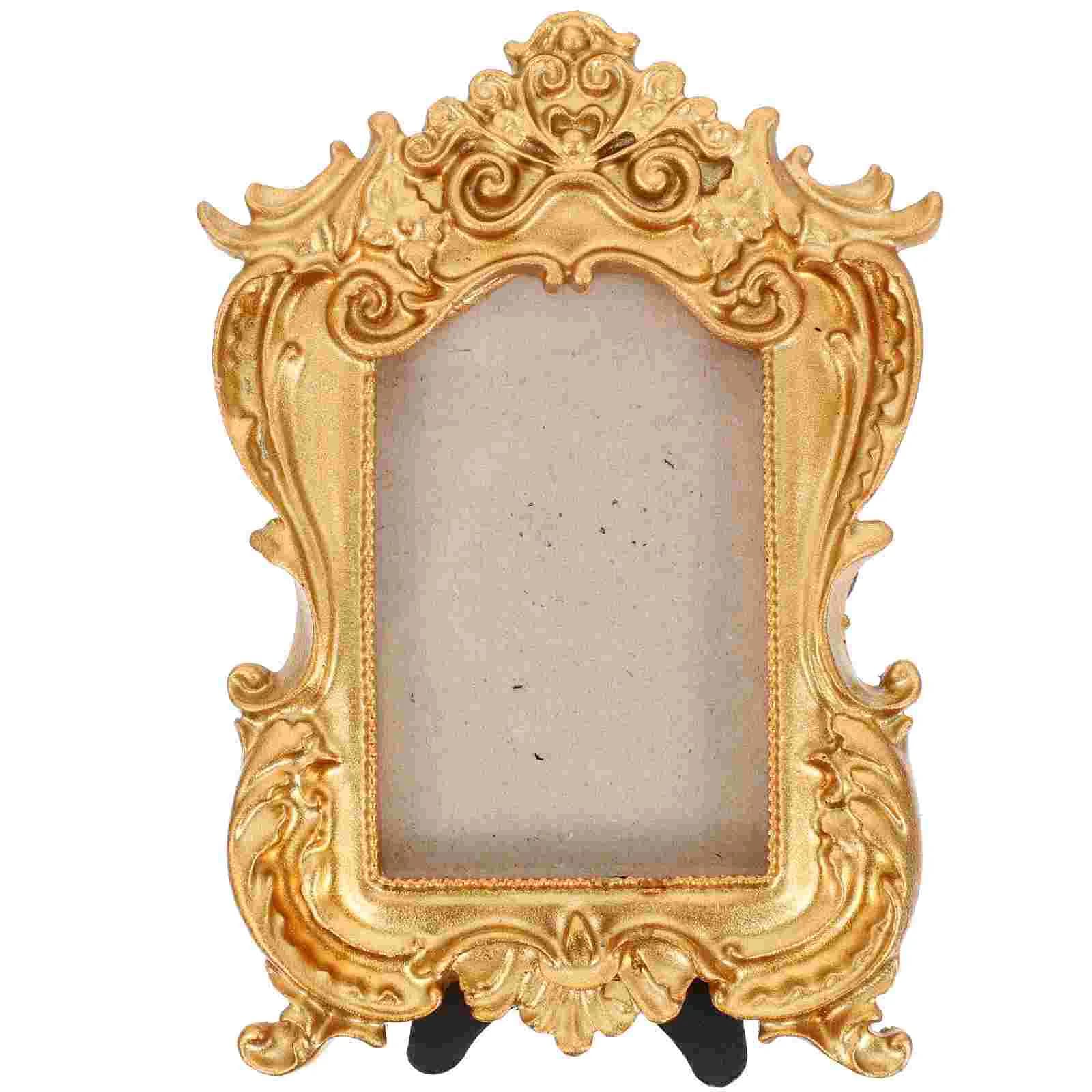 Photo Frame Picture Ornament Display Vintage Frames European Style Holder Resin Home