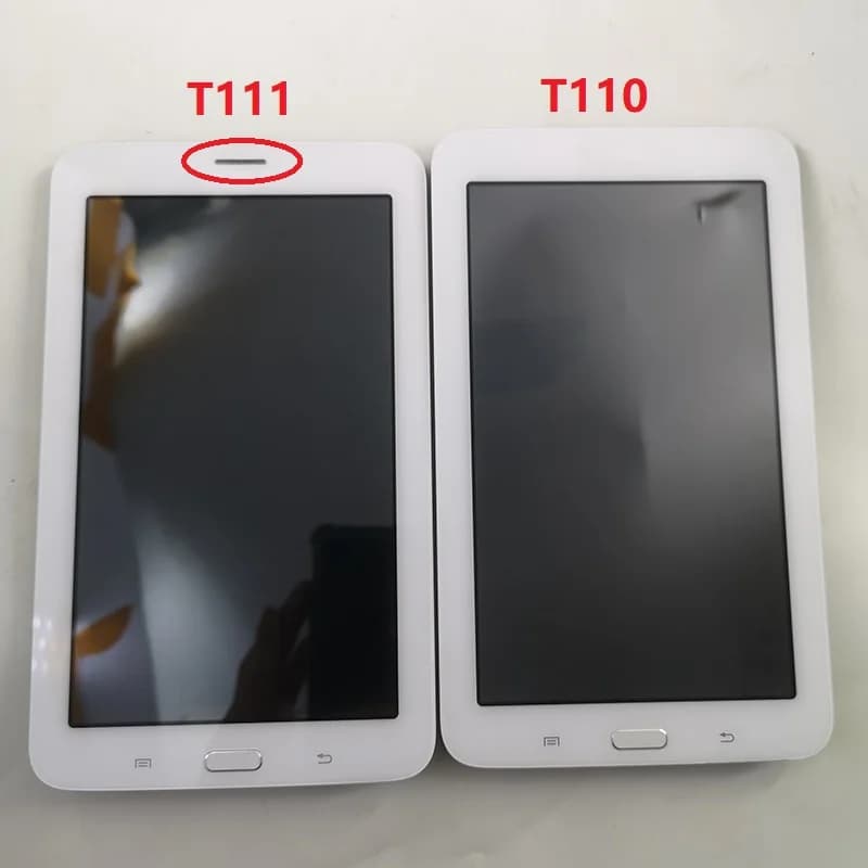 Lcd da 7 "per Samsung Galaxy Tab 3 Lite SM-T110 T111 Touch Screen Digitizer Sensor Glass + LCD Display Monitor Assembly con cornice