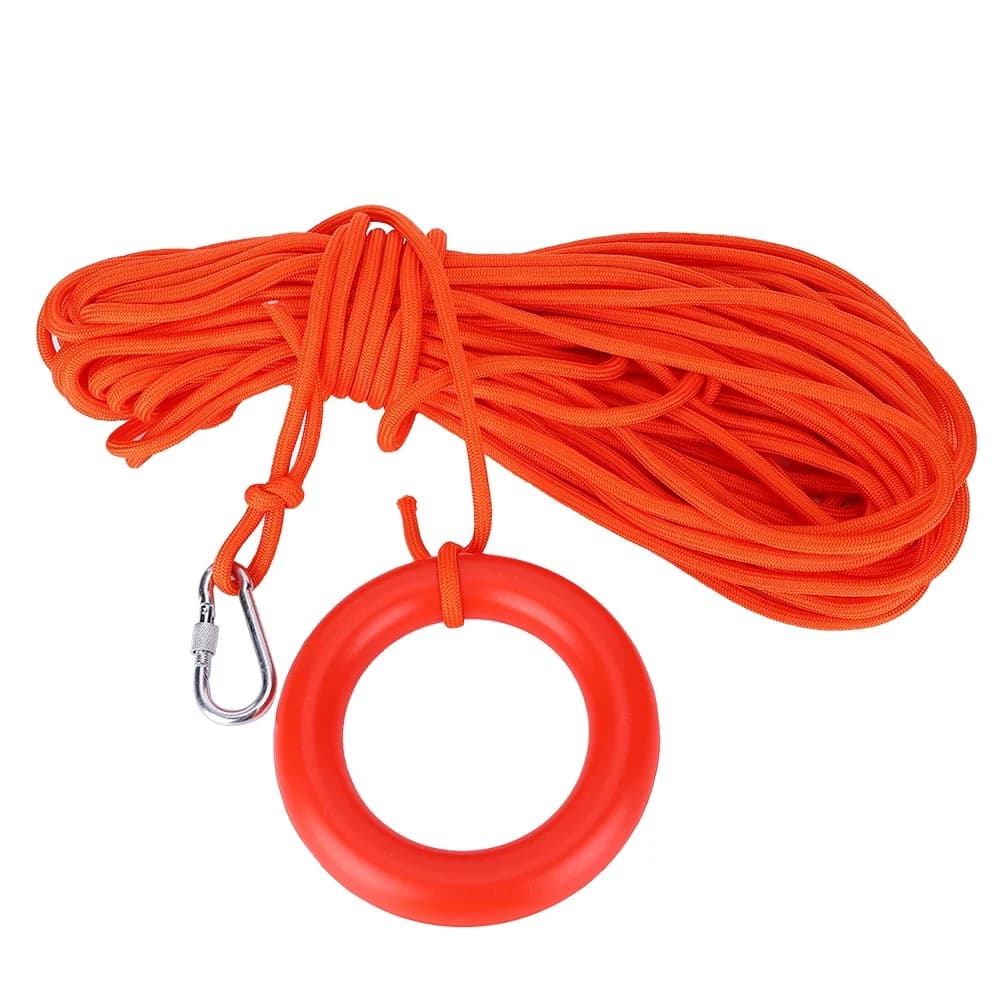 8mm Nylon Floating Lifesaving Wire Snorkeling Safety Rope Boat Diving Swimming Lifeguard Rescue Line with Buoyant Loop