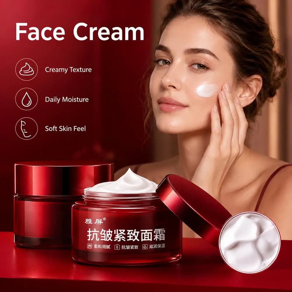 Firming and Anti Wrinkle Facial Cream Peptides Collagen Cream Niacinamide & Hyaluronic Acid Formula Skin Care