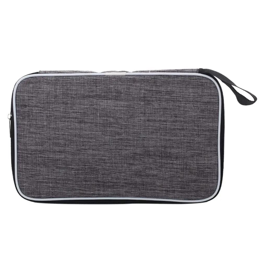 Professional Protective Bag Grigia for Ping Pong Rackets with Belt, Single Rack Case