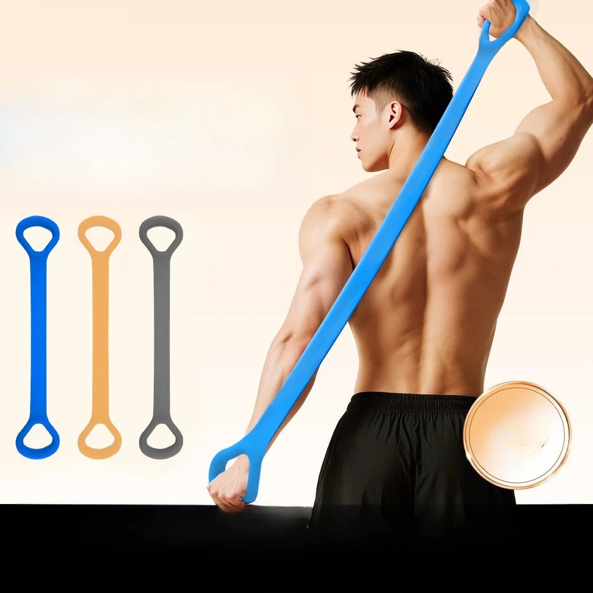 Resistance Band 8-digit shooting rope Fitness tool for yoga for back and shoulder stretching Elastic band for muscle training in home gym