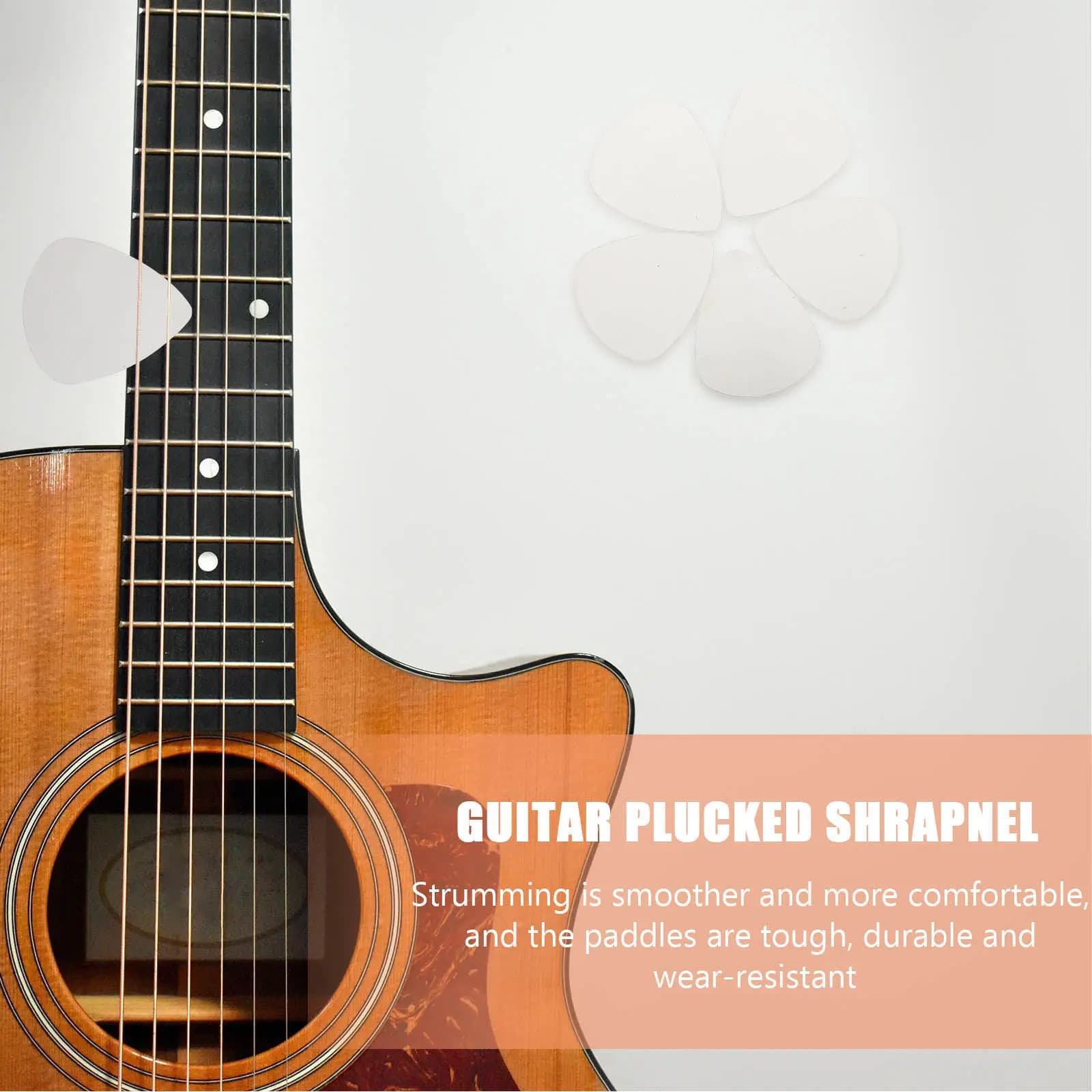 Plettri per chitarra in acciaio inossidabile da 10 pezzi, leggeri, resistenti all'usura, di livello professionale, per chitarra basso elettrica acustica