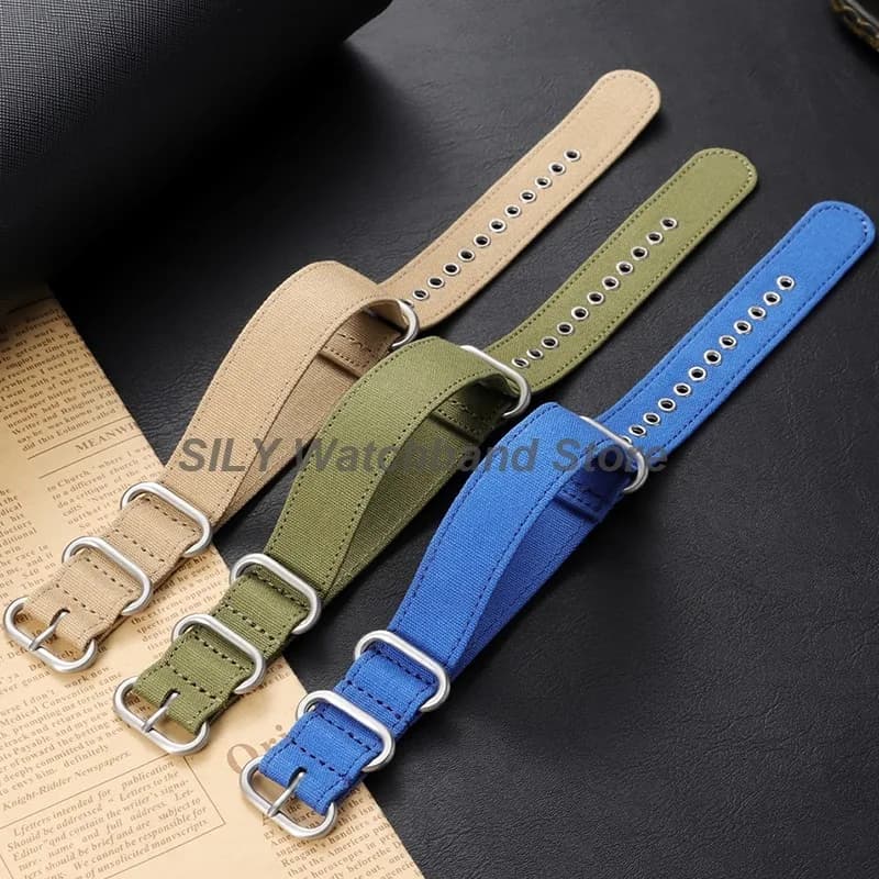 Cinturino Universale in Nylon Militare da 18mm 20mm 22/24mm per Uomo e Donna, Sostituzione Cinturino per Orologi Tissot, Bracciale in Tela per Seiko, per Omega