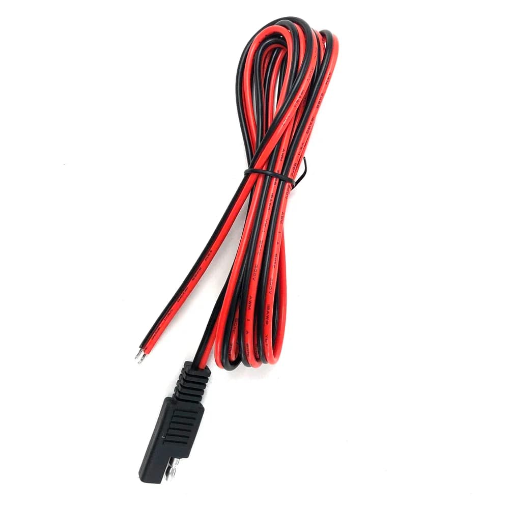 Spina SAE 180CM Cavo di prolunga automobilistico SAE Power Spina a disconnessione rapida 18AWG per caricabatterie per pannelli solari per auto e moto