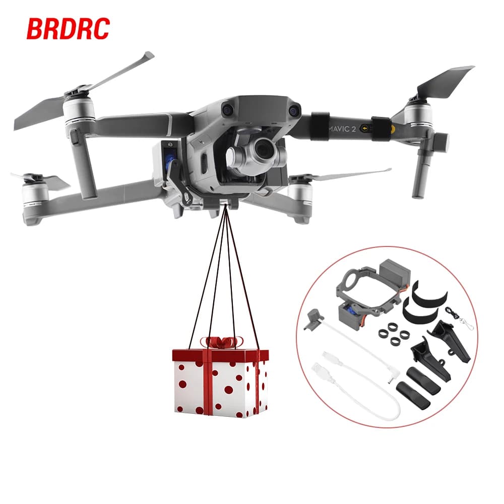 Airdrop system for DJI Mavic 3/2 Pro Zoom AIR 2 Mini 2/Mini 3 Drone Fishing Bait Wedding Ring Gift Delivery Life Rescue Thrower