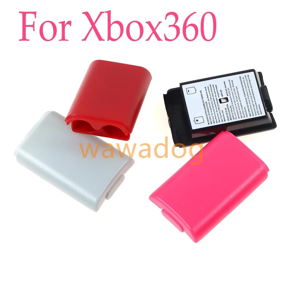1 pz per Xbox 360 custodia per batteria di gioco controller wireless coperchio batteria ricaricabile con adesivo accessori per gamepad