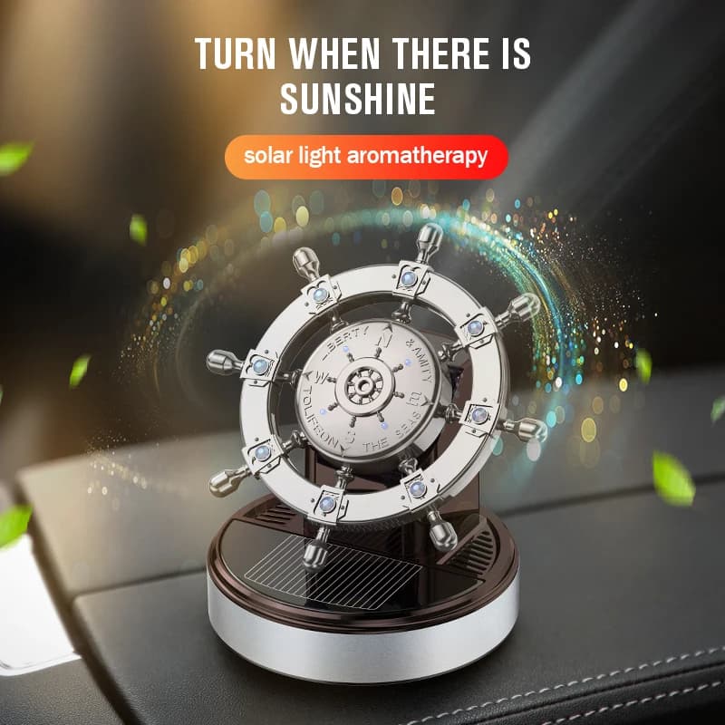 Deodorant diffuser for solar auto rotating environments Interior for car Perfume decoration for dashboard to remove odors Car accessories