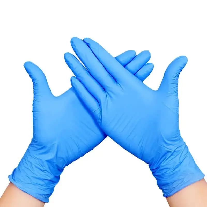 Guanti monouso in Nitrile blu da 20 pezzi per guanti in lattice usa e getta da cucina, guanti a prova di olio, guanti di lavaggio multifunzionali