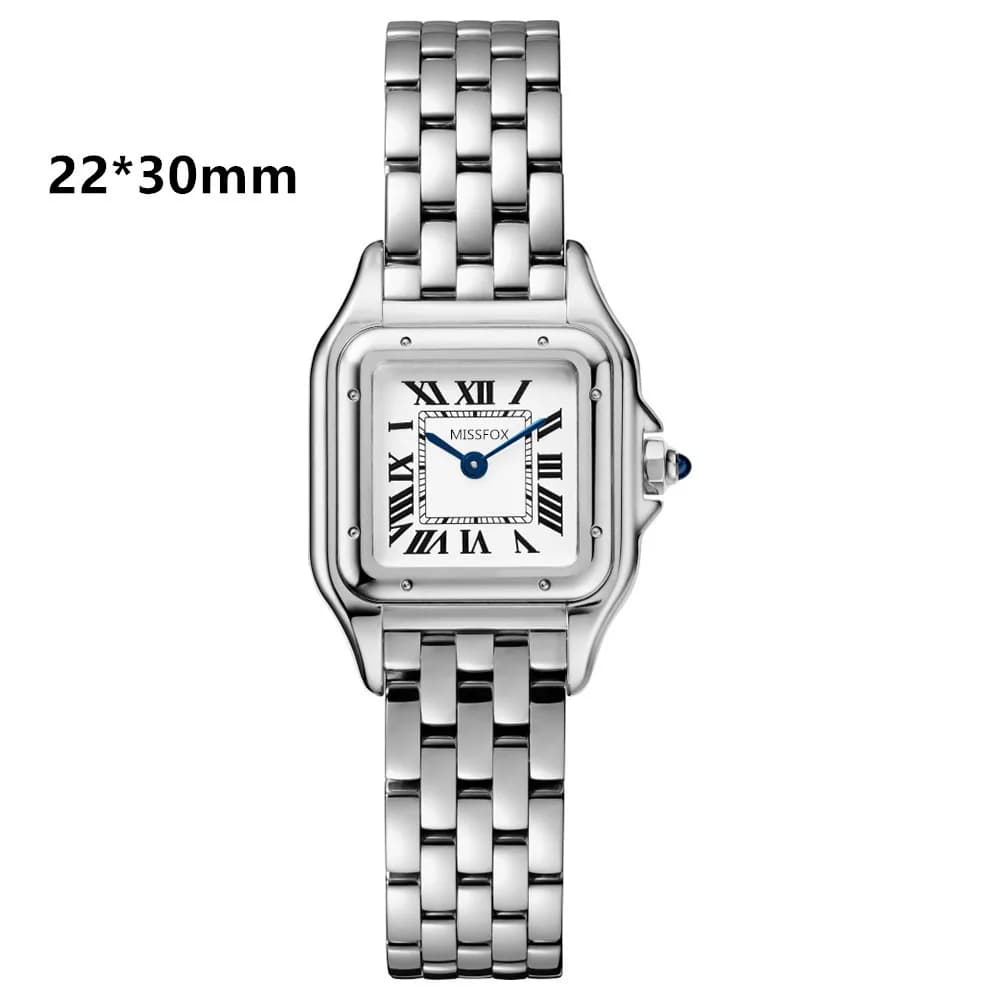 High Quality Luxury Women Watch Ladies Quartz Wristwatch Female Sapphire Glass Stainless Steel Gold Silver White Rome Dial