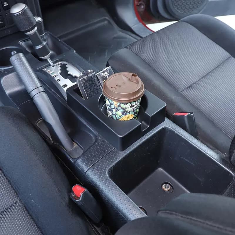 Per Toyota FJ Cruiser 2007-2021 ABS Auto Console Centrale Scatola di Immagazzinaggio Porta Acqua Organizzatore Vassoio Portaoggetti Accessori