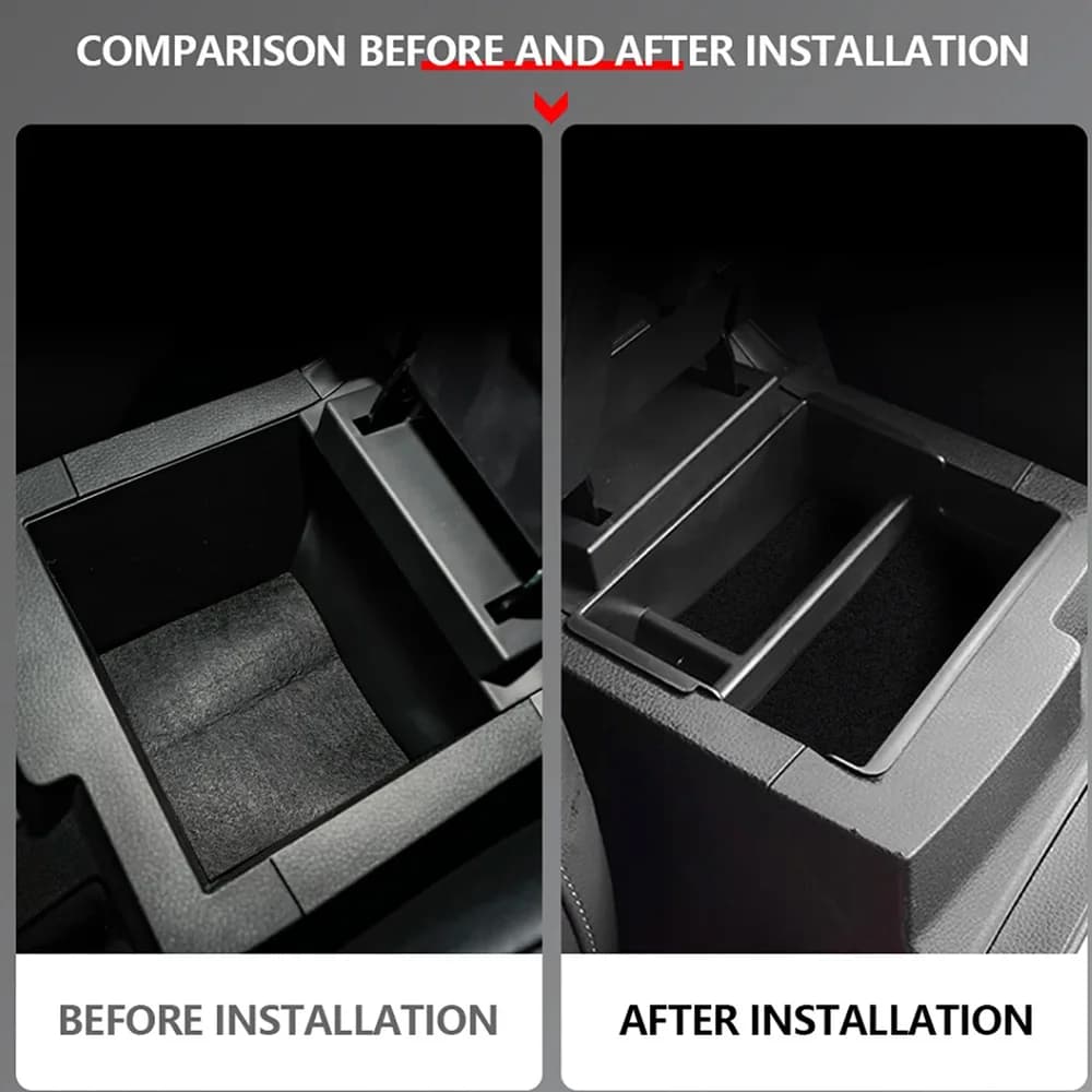 For Isuzu D-max Dmax 2021 2022 2023 2024 ABS Car Armrest Storage Box Mu-x Central Console Organizer Tray Interior Accessories