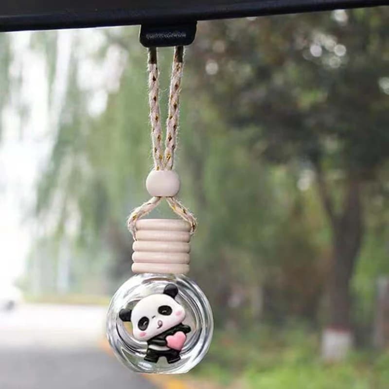 Empty Glass Bottle Deodorant for Car Pendant Perfume Glass Essential Oil Diffuser Bottle for Auto Reusable for Decorative Mirror