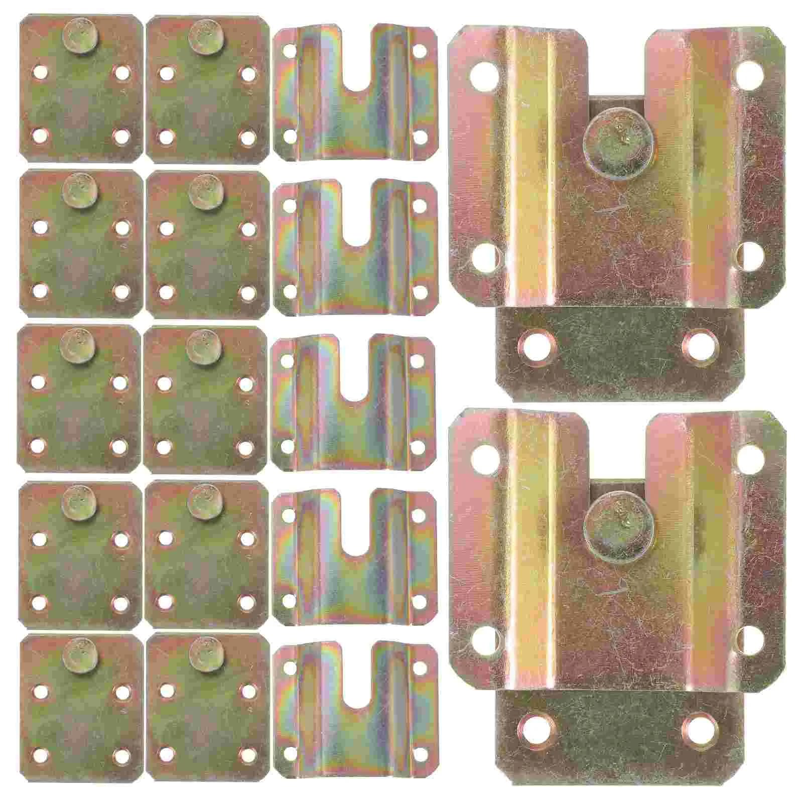 6 pezzi staffa incorporata per mobili gancio per cornice per foto ad incastro ganci per buco della serratura staffa per clip Z per montaggio a parete per foto