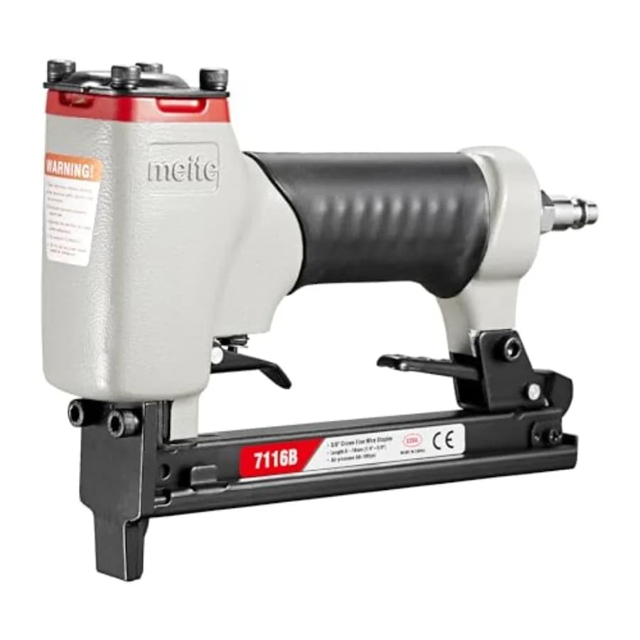 Graffettatrice per tappezzeria 7116B, calibro 22, corona da 3/8 o corona a C, lunghezza da 1/4 a 5/8 di pollice, graffettatrice pneumatica a filo sottile