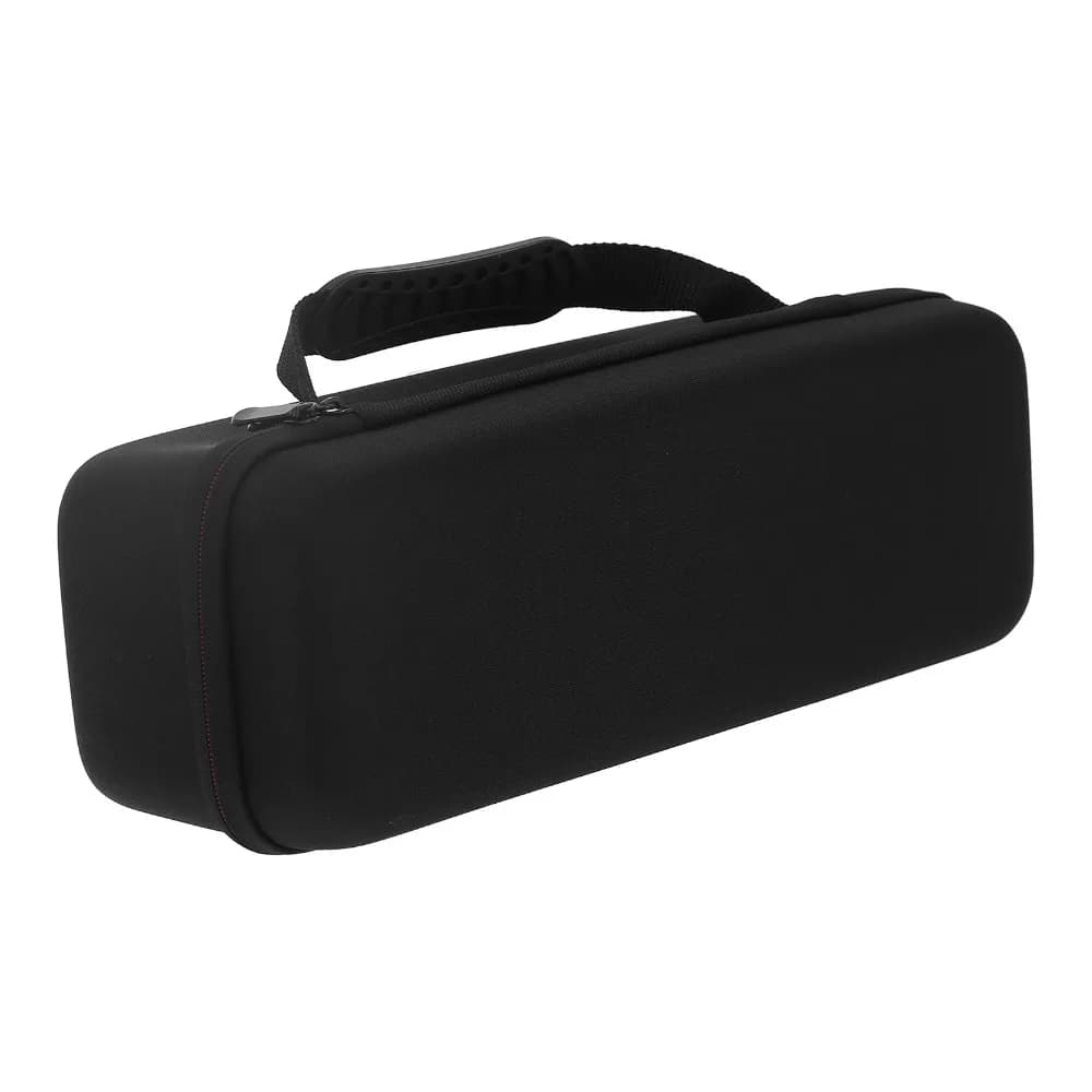 Borsa Portaoggetti in Plastica EVA per Strumenti per Capelli, Nera, Portatile, per Piastra per Capelli, con Manico, Antiurto