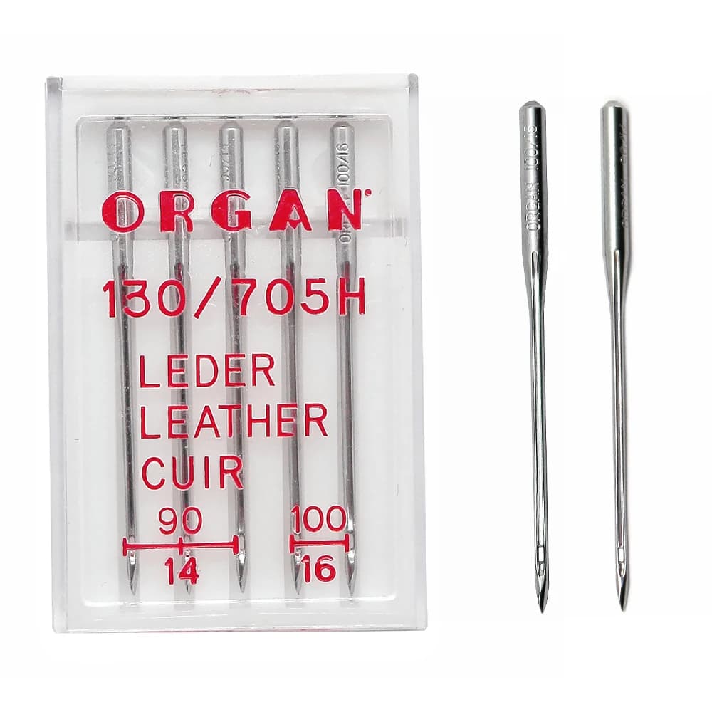 5 Pz/scatola Organo In Pelle Aghi 130/705H Formato Della Miscela 90 100 Per La Pelle Di Tutti I Tipi di Accessori Per Macchine Da Cucire Per Uso Domestico