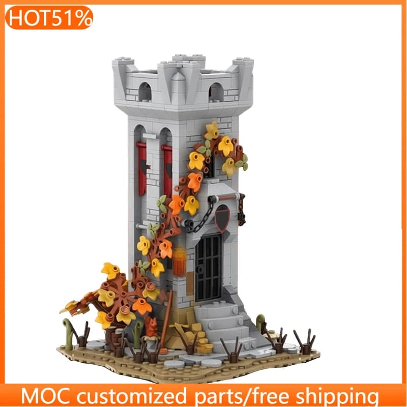 795 PCS Customize Wolfpack Outpost MOC Customize Modular Building Block Simple Educational Model Creative DIY Assembly Toy Gift
