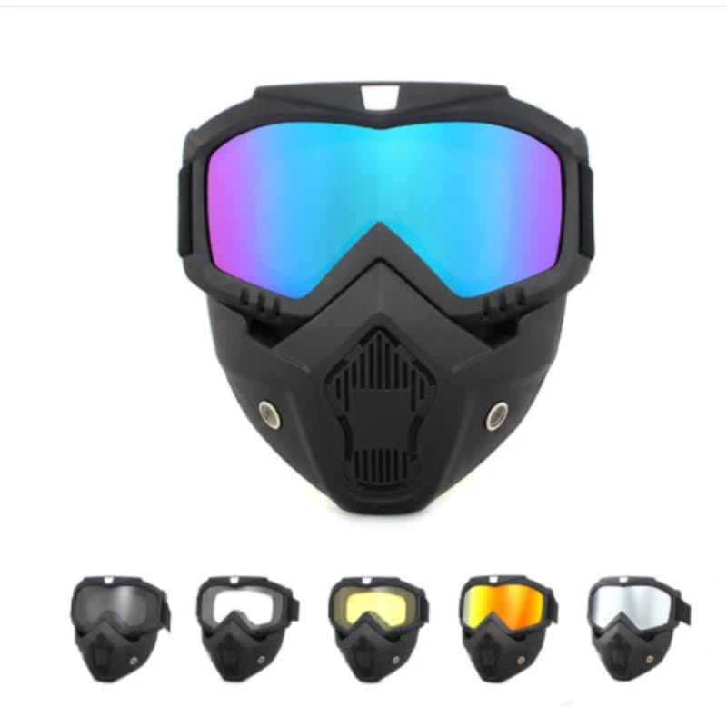 Ciclismo Equitazione Motocross Occhiali da sole Sci Snowboard Occhiali Maschera Occhiali Casco Tattico Antivento Occhiali da moto Maschere