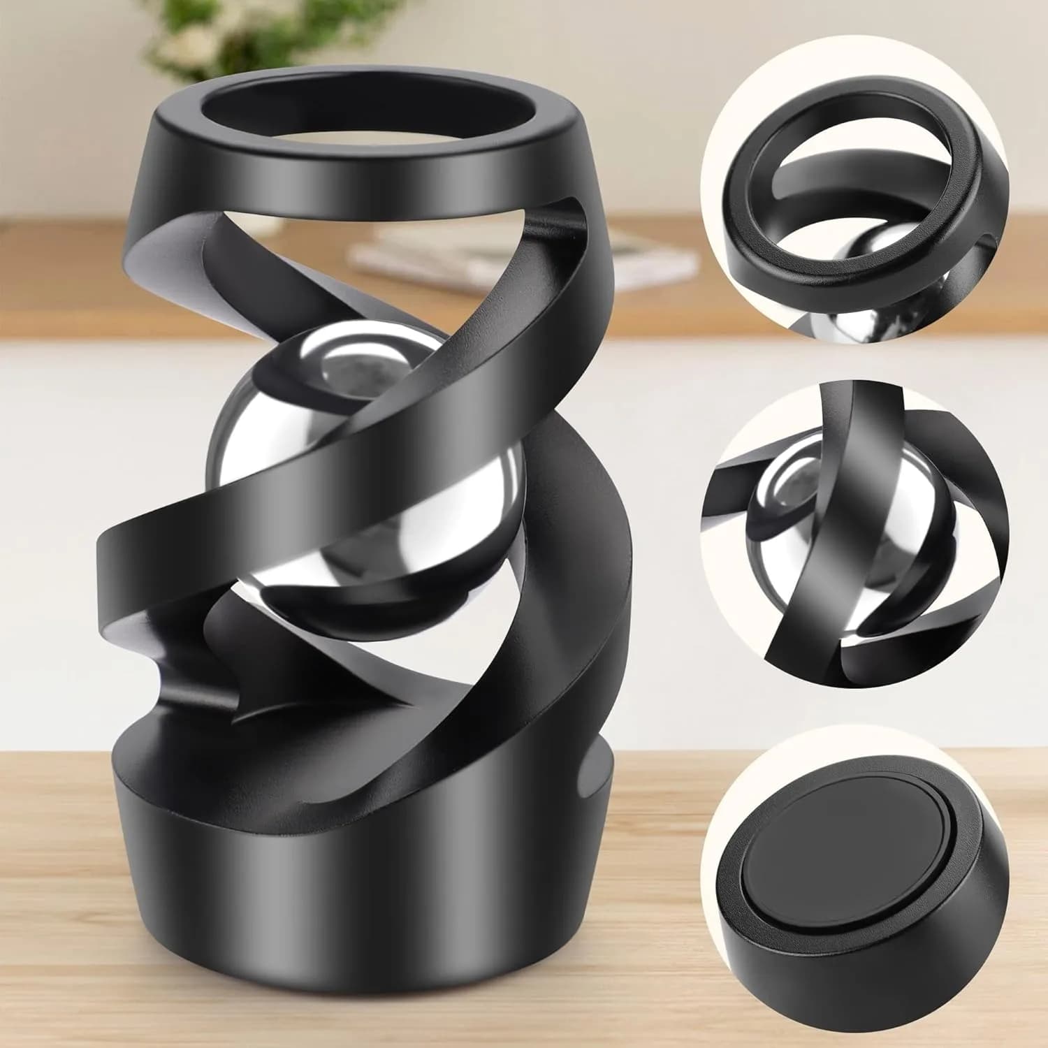 Trottola sospesa con effetto visivo Strumento di messa a fuoco antistress Adulti Bambini Giroscopio sospeso Fidget Spinner Fidget Toy