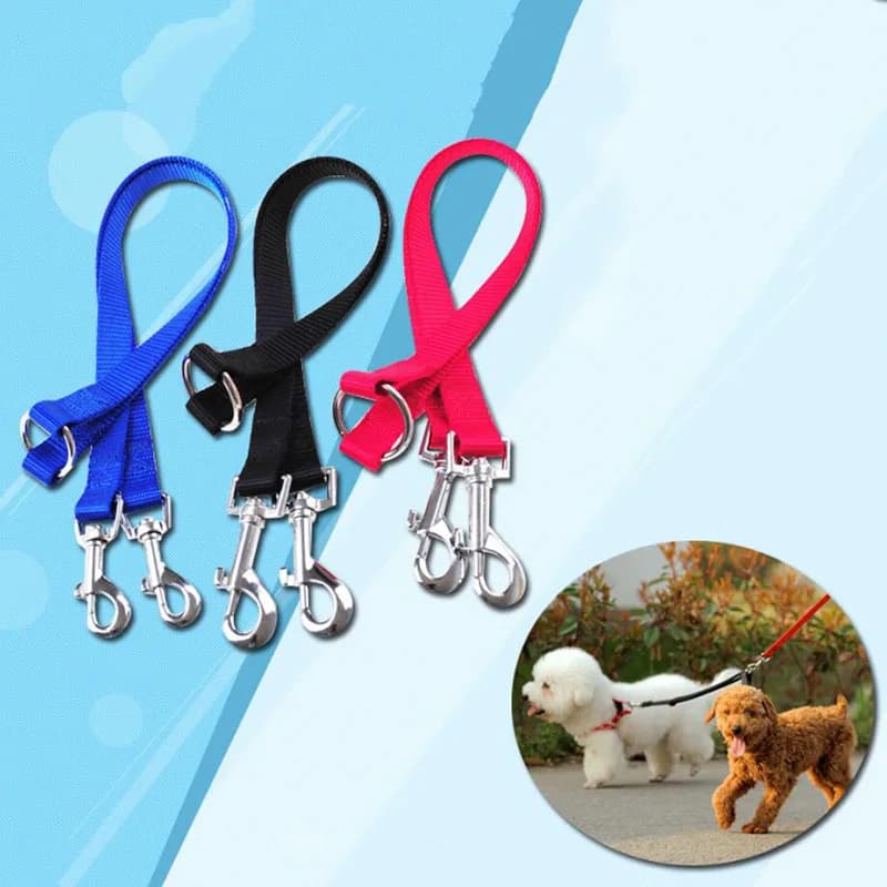 A PIEDI 2 Due CANI Guinzaglio Doppia Con Letti Singoli Piombo Walking Guinzaglio Due Animali Domestici Gatti Dual Coppia Cane Guinzagli di Nylon di Forma di V guinzaglio Accessori Per Animali Domestici