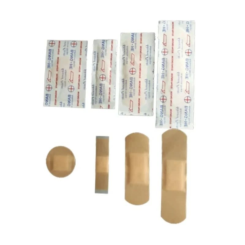 100 pz/set Traspirante Cerotto di Primo Soccorso Patch Striscia Rotonda Forma Cerotti Di Emergenza Medicazione Della Ferita Patch Nastro Cerotti Kit